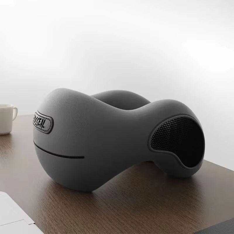 Ergonomic UShaped Memory Foam Travel Pillow Soft Cervical Neck Support With Massage Feature 6