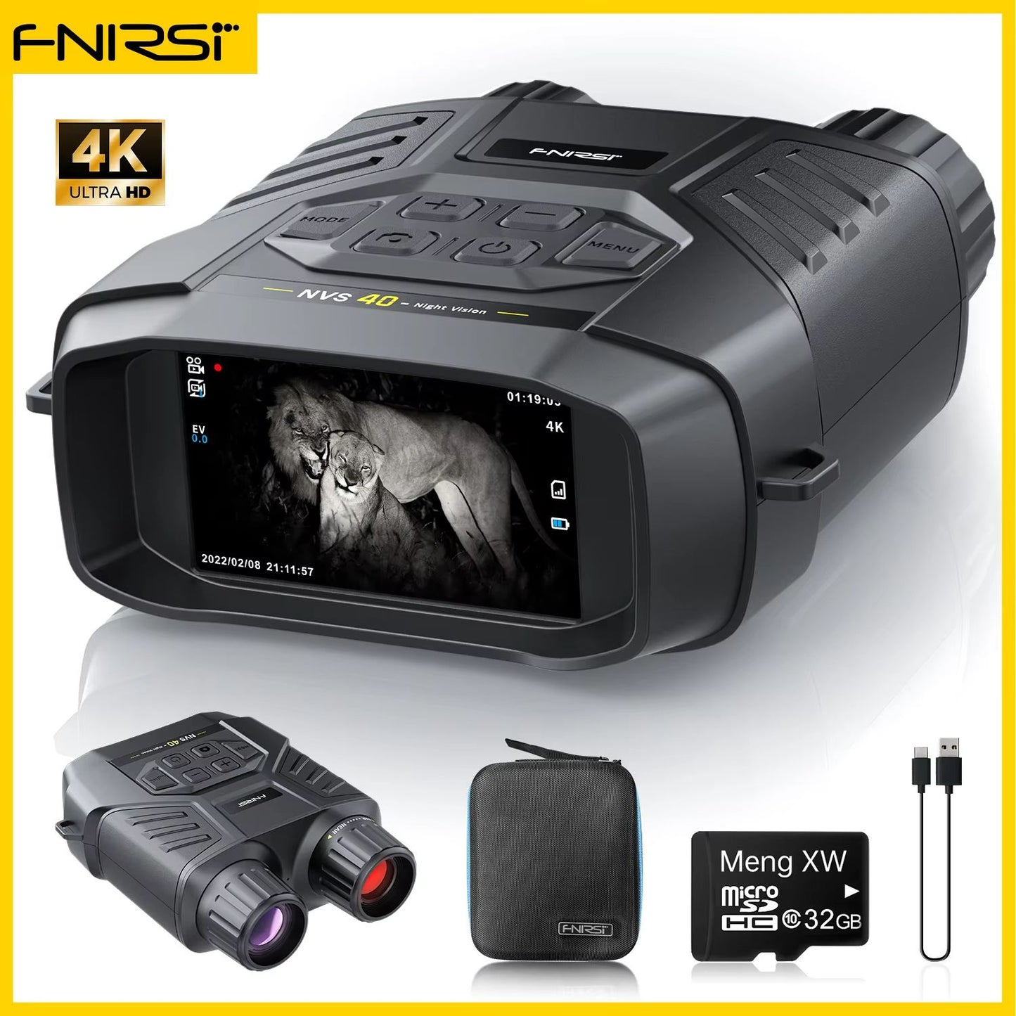 FNIRSI 4K Digital Night Vision Scope For Hunting And Camping 7