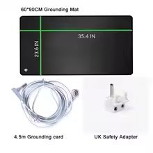 90x60cm Grounding Mat With Earthing Cable For Sleep EMF Recovery And Electrostatic Discharge 9