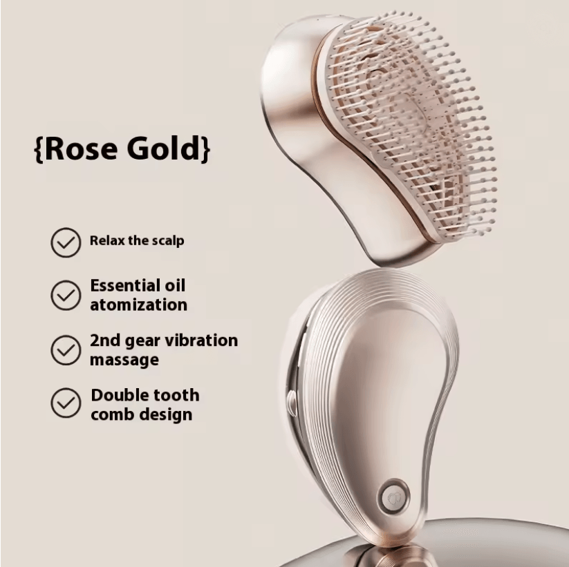 Electric Scalp Massager Comb With LED Atomizing Spray For Hair Growth 2