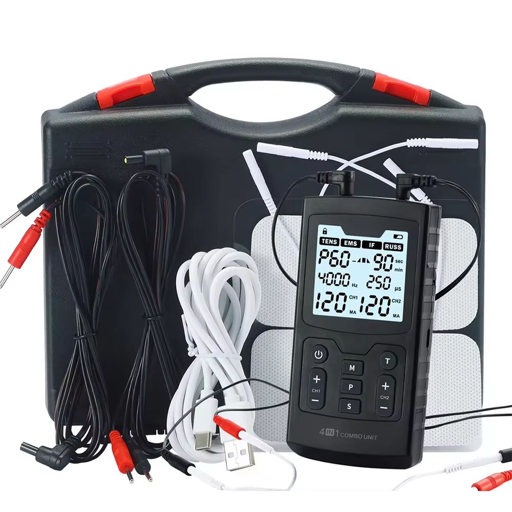 4in1 Electric Muscle Stimulator EMS TENS IFT RUSS Physiotherapy Device For Pain Relief Recovery 8