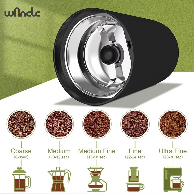 200W HighPower Coffee Grinder Multifunctional Electric Bean Grinder For Home Use 220V120V 5