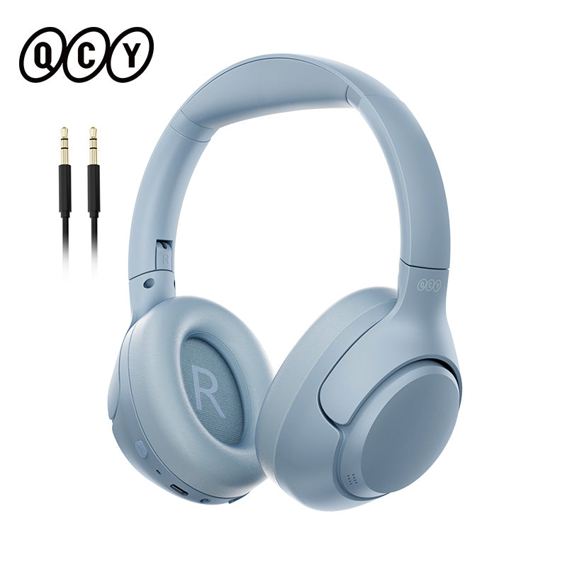 Bluetooth Hi Res Audio Over Ear Headset, QCY H3 ANC Wireless Headphones, Hybrid Noise Cancelling Earphones
