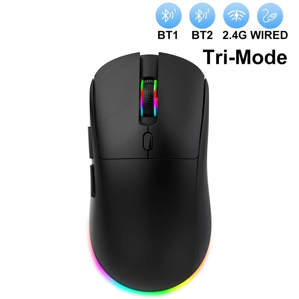 Wireless RGB Gaming Mouse 6 Button 4800DPI TriMode Bluetooth 5324GUSB For PC Laptop Tablet 6
