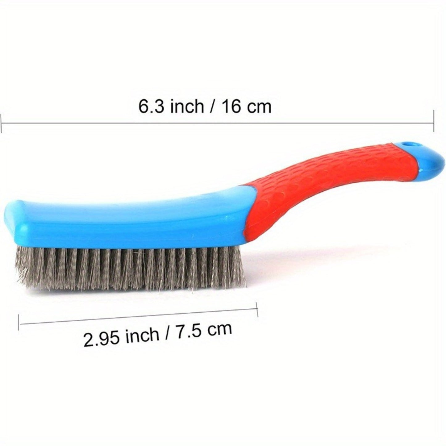 Stainless Steel Wire Brush Heavy Duty Rust Paint Welding Slag Remover With Ergonomic Plastic Handl 5