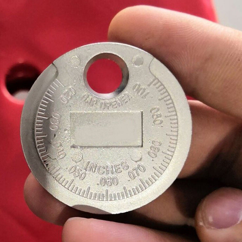 Spark Plug Gap Gauge Measurement Tool – 0.6-2.4mm Coin-Type Plug Gage Caliber Tester
