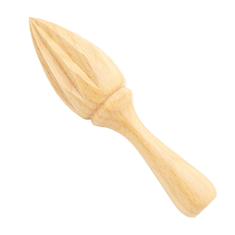 Manual Wooden Citrus Reamer Lemon Squeezer, Portable Hand Juicer for Oranges Lemons, Mini Fruit Juicer Kitchen Tool