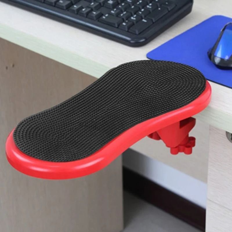 Adjustable Ergonomic Computer Arm Rest Support With Rotating Mouse Pad For Desk And Keyboard 8