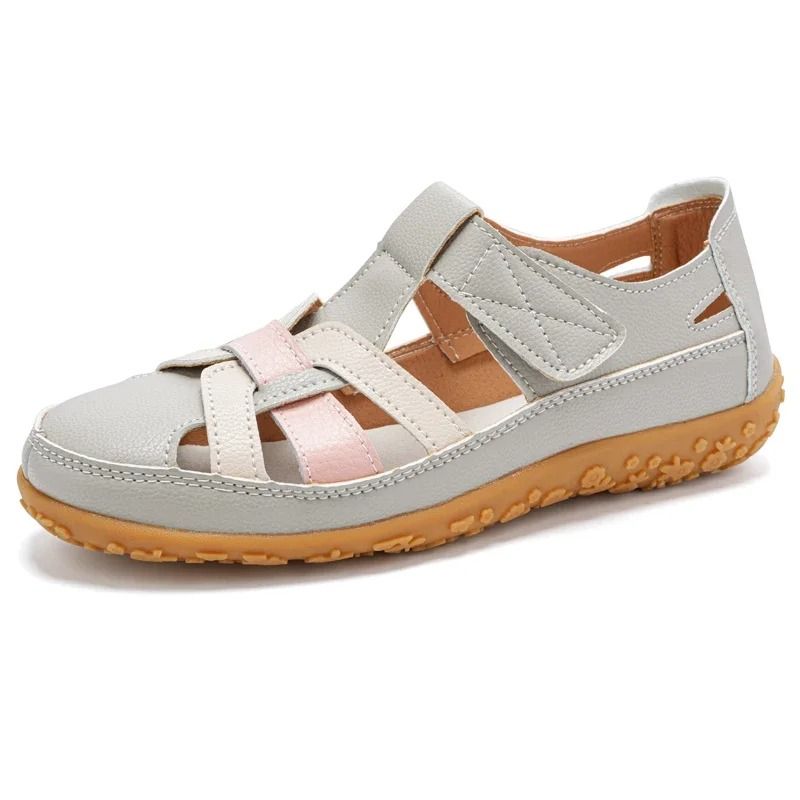 Womens Closed Toe Flat Walking Sandals Comfortable Loafers Style For Summer Casual Travel And Beach 11