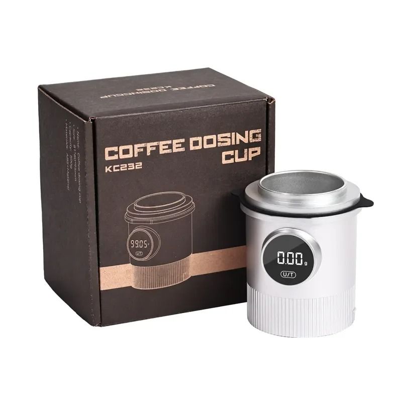 Precision Digital Coffee Scale With Built In Dosing Cup And LCD Display For Home Brewing 7