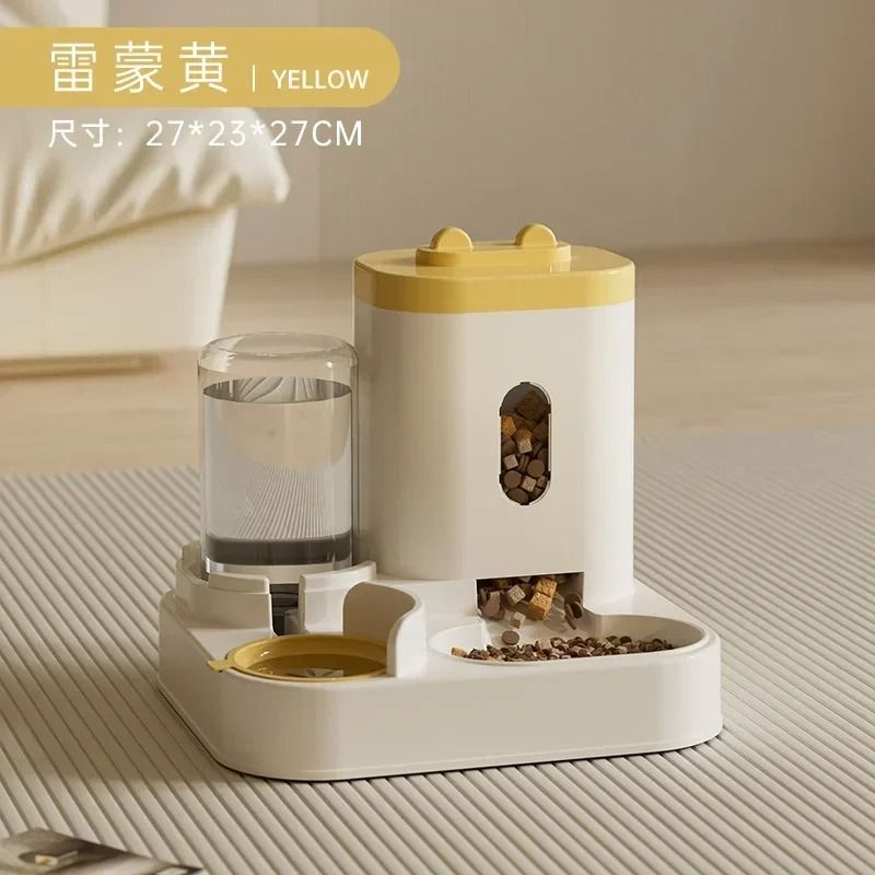 Automatic Pet Feeder With Water Fountain Large Capacity Food And Water Dispenser 10