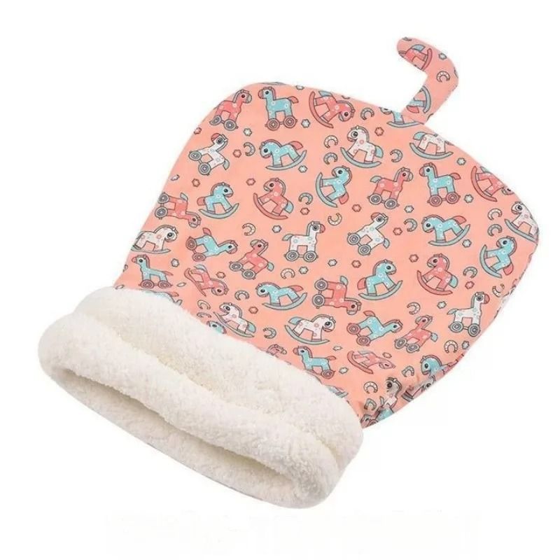 Warm Winter Cat Cave Bed With Removable Cushion 11