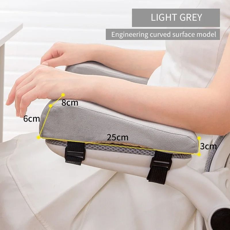Memory Foam Chair Armrest Pads With Elbow Support For Office Desk Chairs And Gaming Seats 7