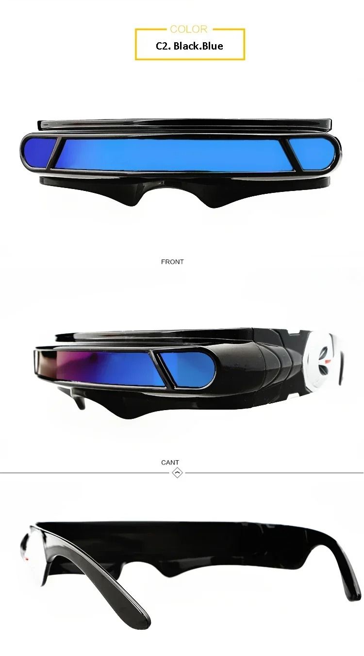 Wraparound Polarized Shield Sunglasses For Men And Women With Futuristic Design 7