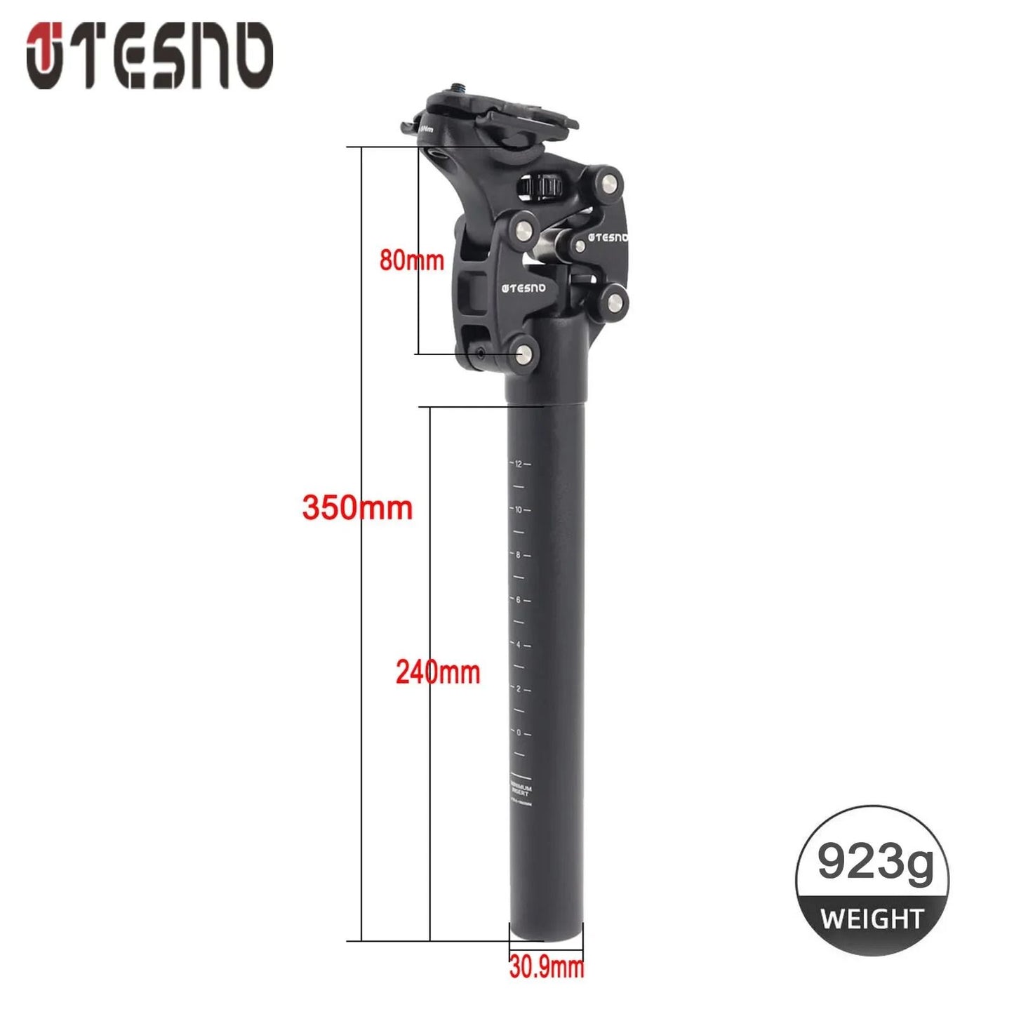 MTB Bicycle Suspension Seatpost With Adjustable Travel And Shock Absorption 9