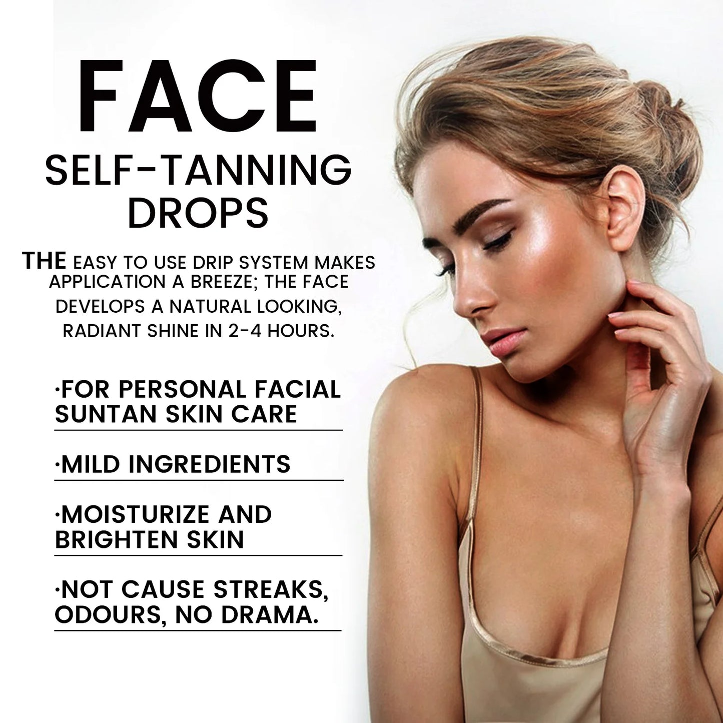 Premium Self Tanning Drops Sunless Skin Tanning Oil For Face Body Natural Indoor Tan Lotion For A 5