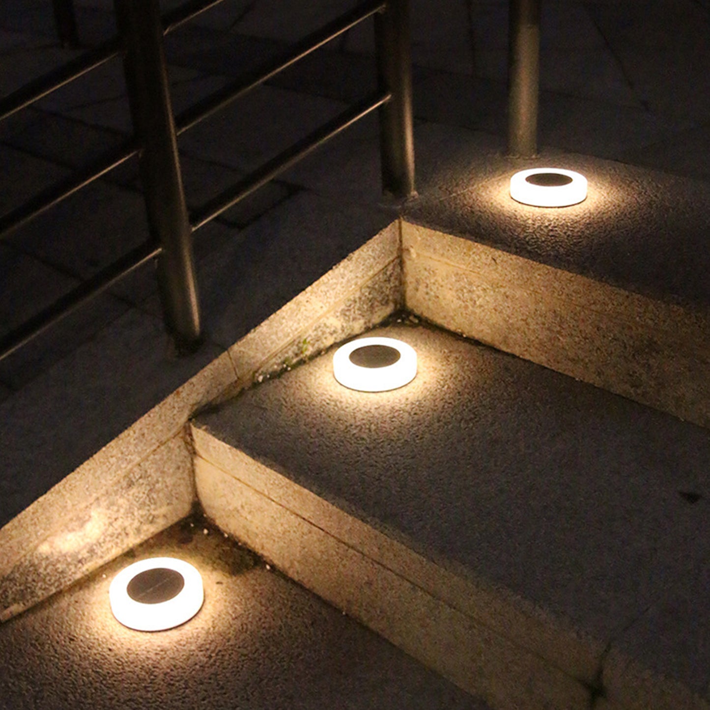 Outdoor LED Solar Buried Ground Light Lawn Lights for Garden, Yard, Patio Landscape Pathway, Waterproof Design