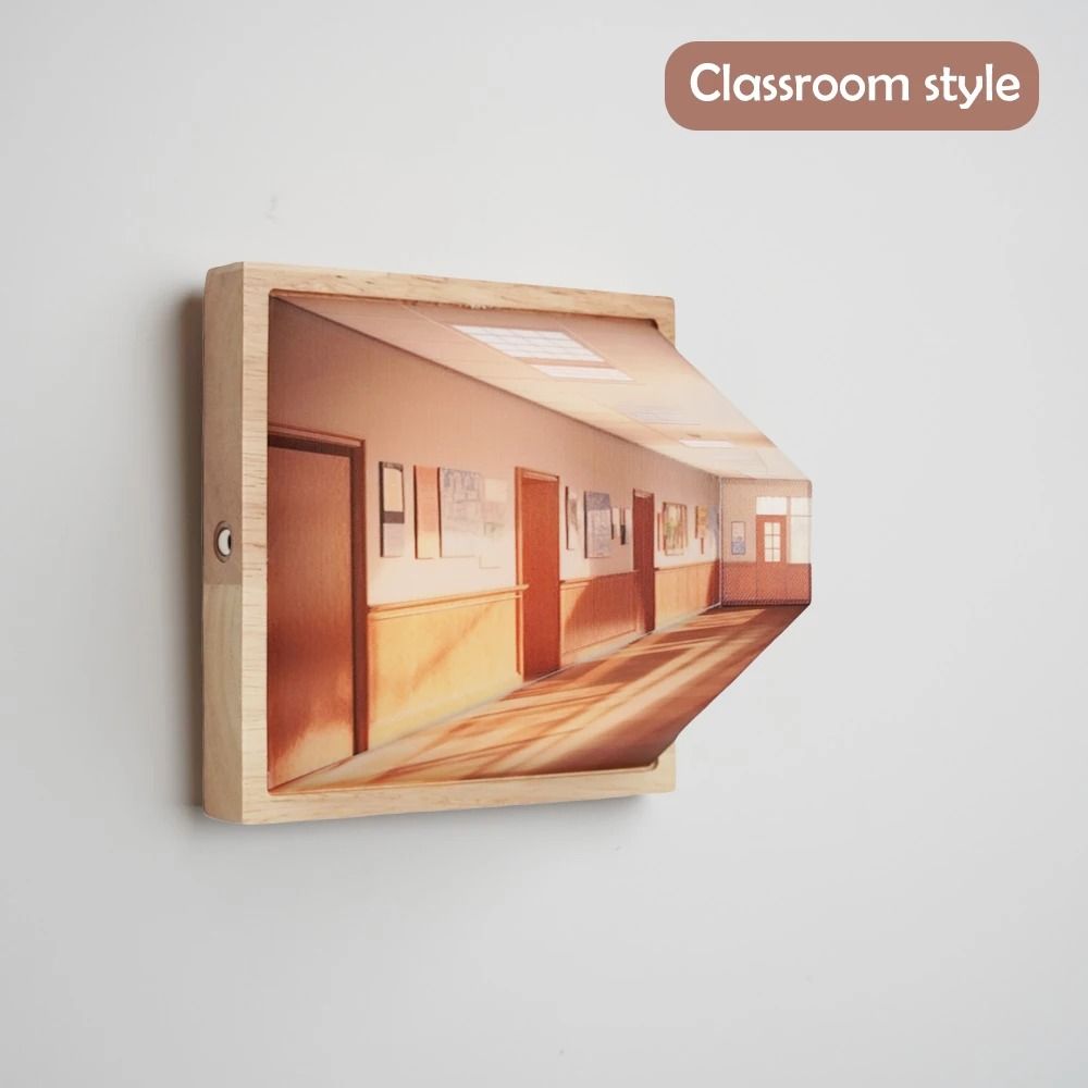 Naked Eye 3D Visual Night Light Wall Lamp 8