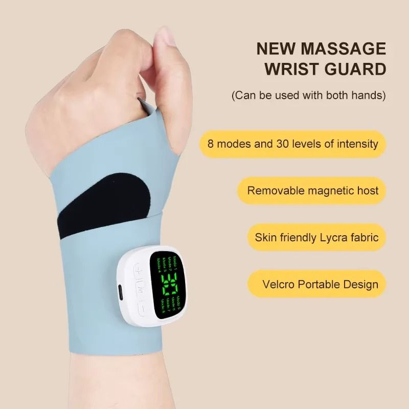 Electric Cordless Wrist Massager For Carpal Tunnel And Fatigue Relief With USB Rechargeable Design 8