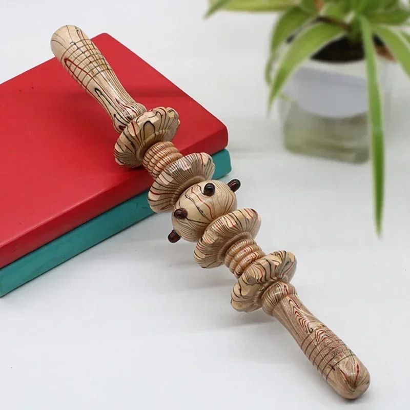 Wood Roller Massage Tool For Cellulite Relief And Body Shaping With Muscle Recovery Benefits 9
