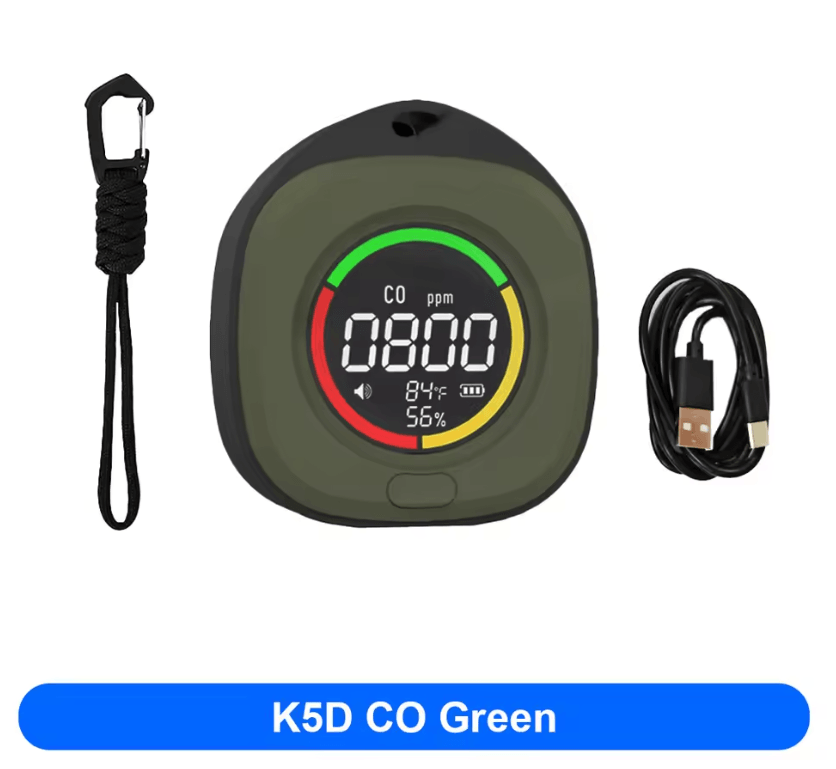 SafeAir 4in1 CO And CO2 Portable Detector Travel Alarm 6