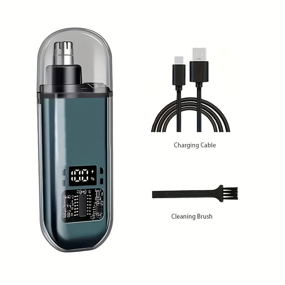 USB Rechargeable Nose And Ear Hair Trimmer For Men 9