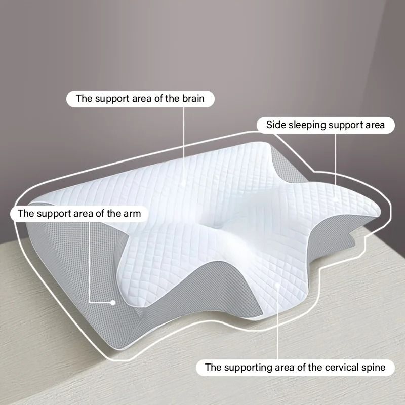 Memory Foam Neck Pillow For Ergonomic Support And Comfortable Sleep 5