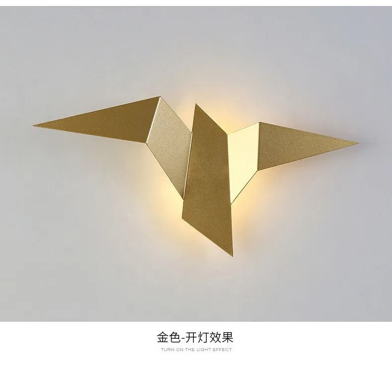 New Nordic LED Bird Wall Lamp For Bedroom Stairs Home Decor 8