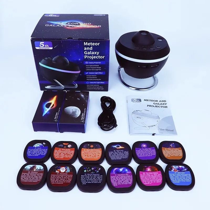 12 In 1 Galaxy Star Projector With Meteor Effect And HD Night Light 6