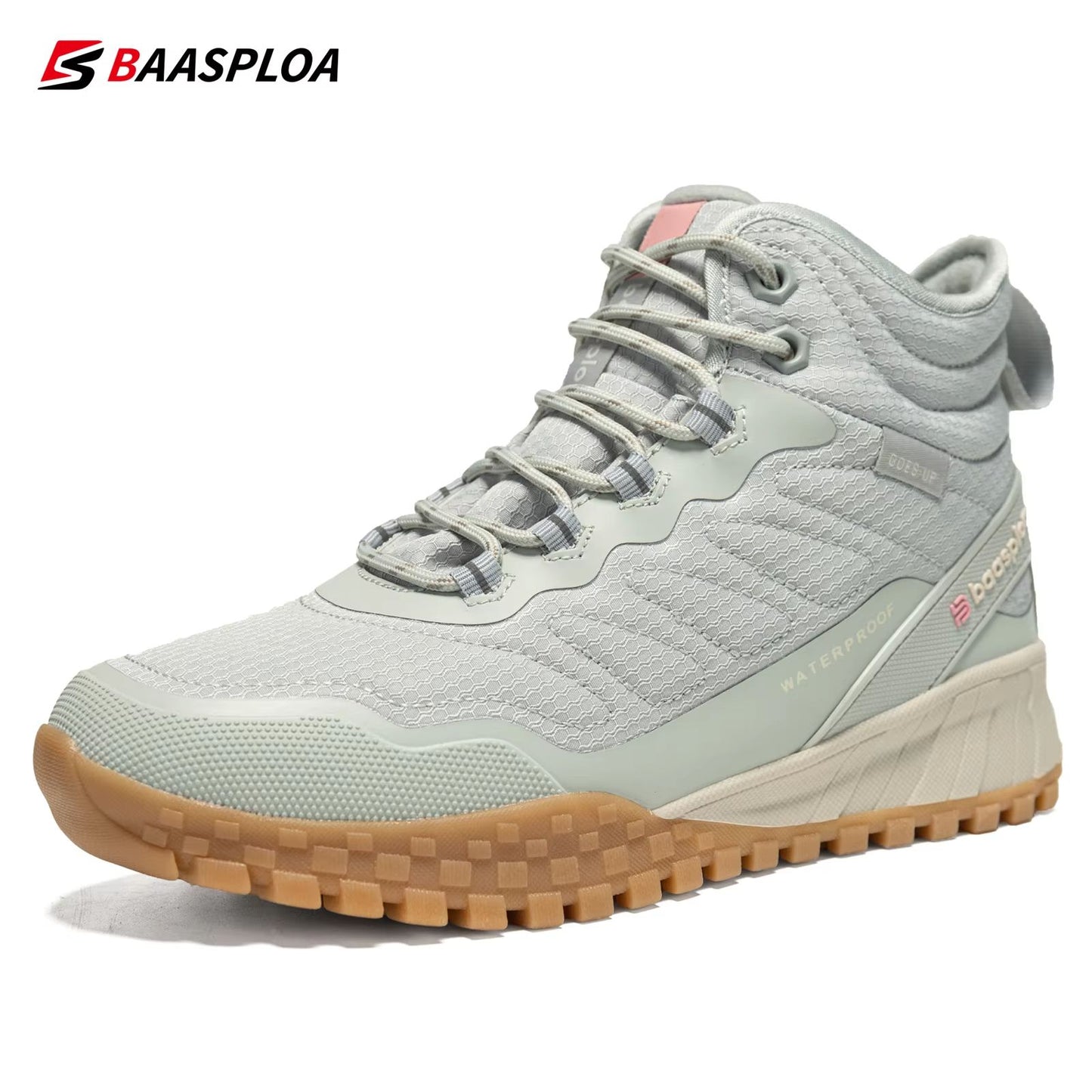 Baasploa Waterproof PlushLined Winter Walking Boots 8