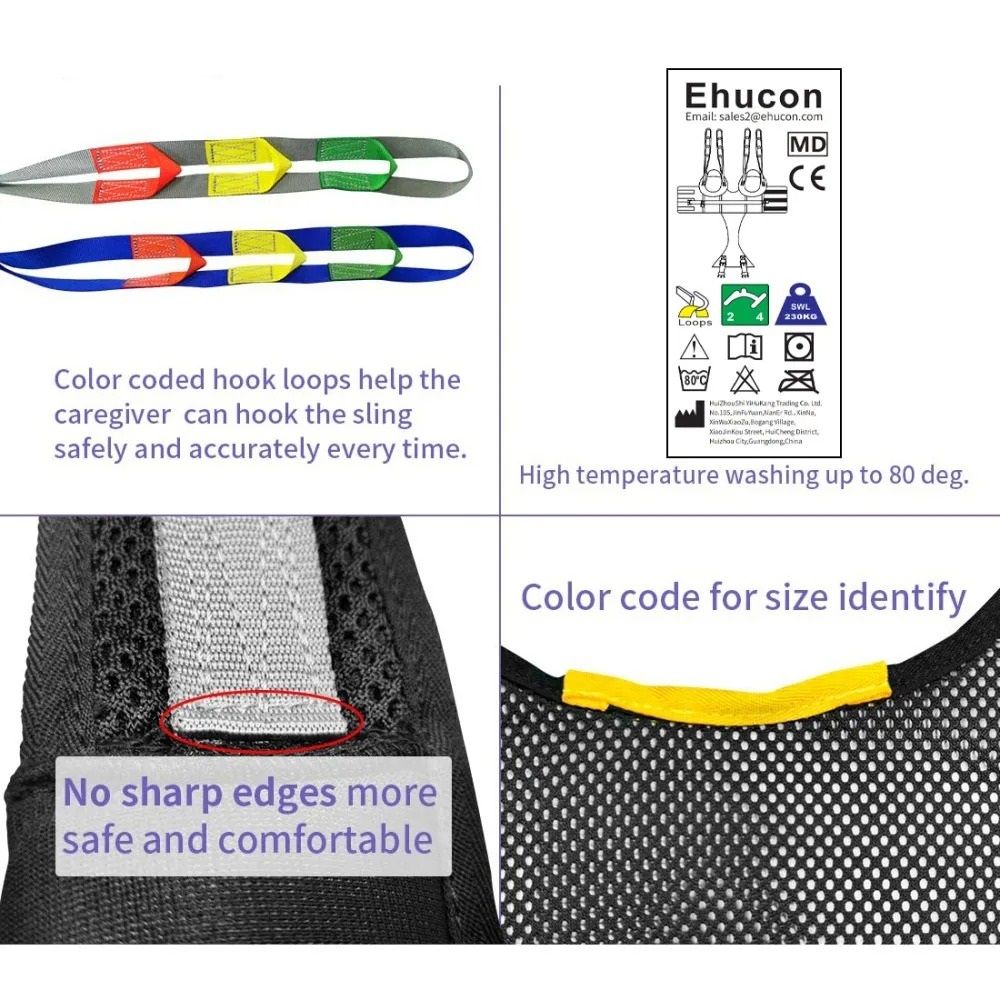 Comfort Padded Patient Lift Walking Sling For Safe Mobility Support 5