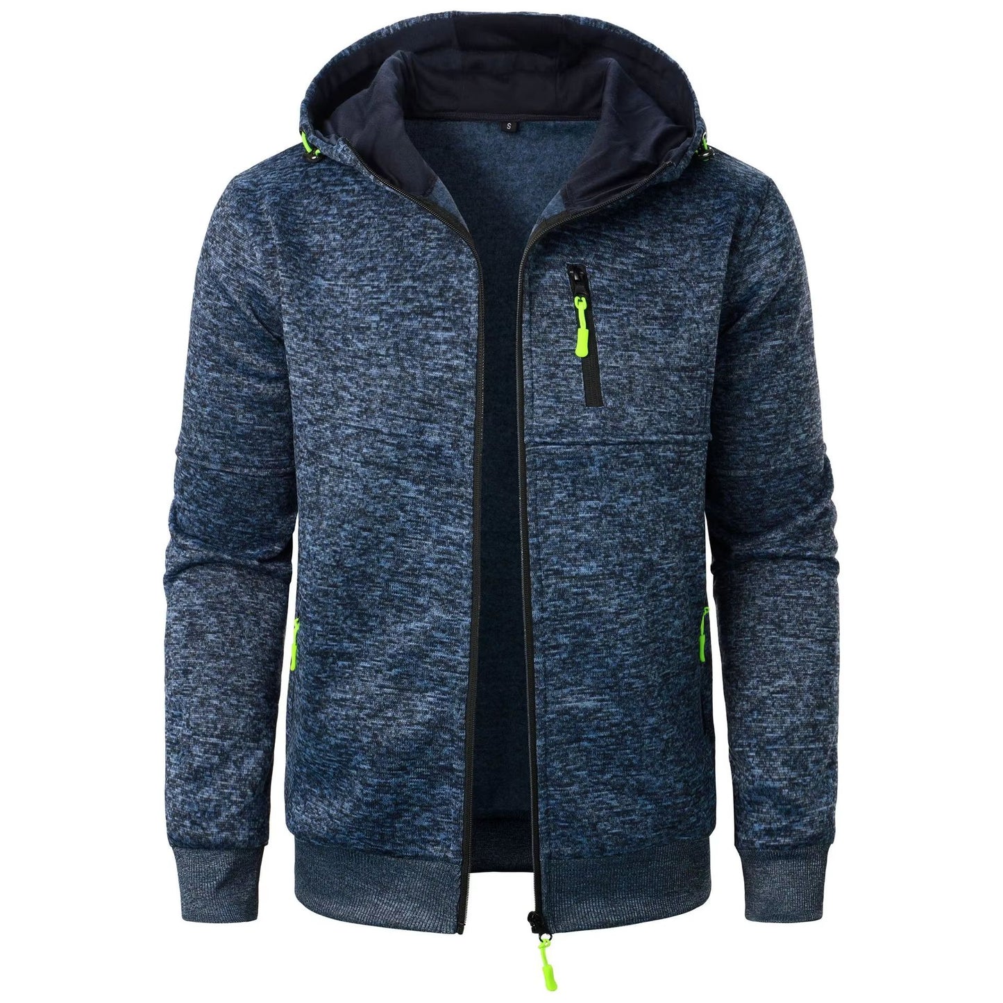 Mens Sports Fitness Hooded Cardigan ZipUp Sweatshirt Baseball Jacket 10