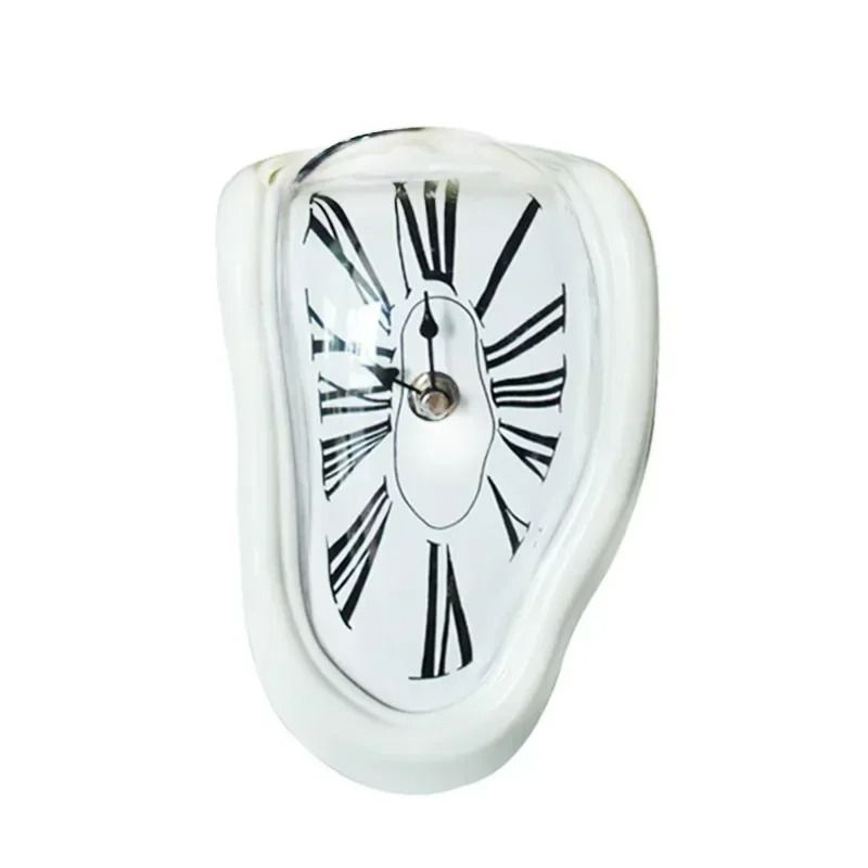 Surreal Melting Distorted Wall Clock In Salvador Dali Style For Home And Garden Decor 12
