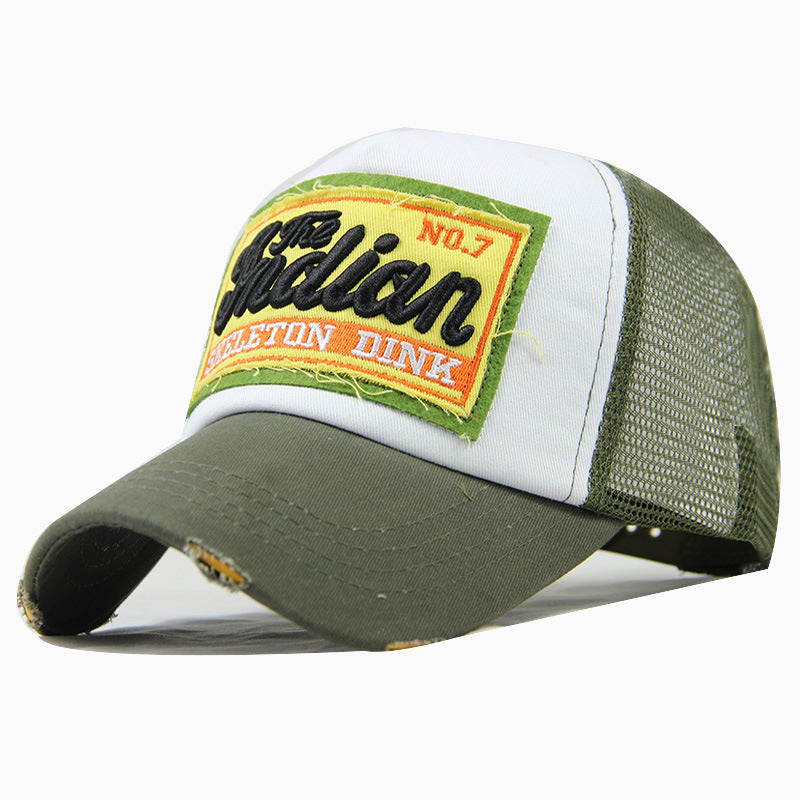 Skeleton Dink Summer Breathable Mesh Baseball Cap For Men Women Stylish Letter Embroidery Snapback 9