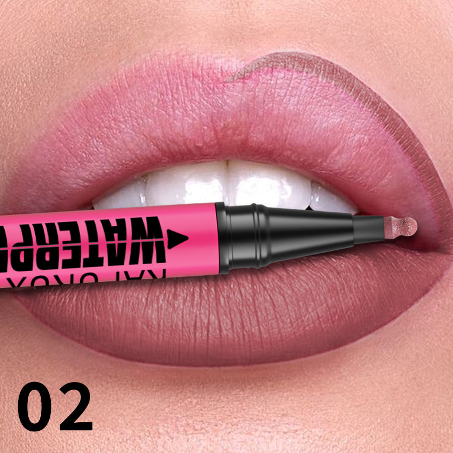 Liquid Matte Lipliner Pencil, Waterproof Plumping Stain Lipstick, Natural Lip Liner Outline, Lips Contour Makeup