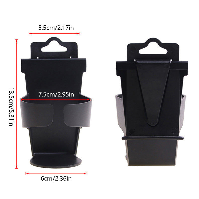 Universal Truck Car Cup Holder, Door Window Hanging Mount for Drinks, Water Bottles, Hook Holders, Interior Organize