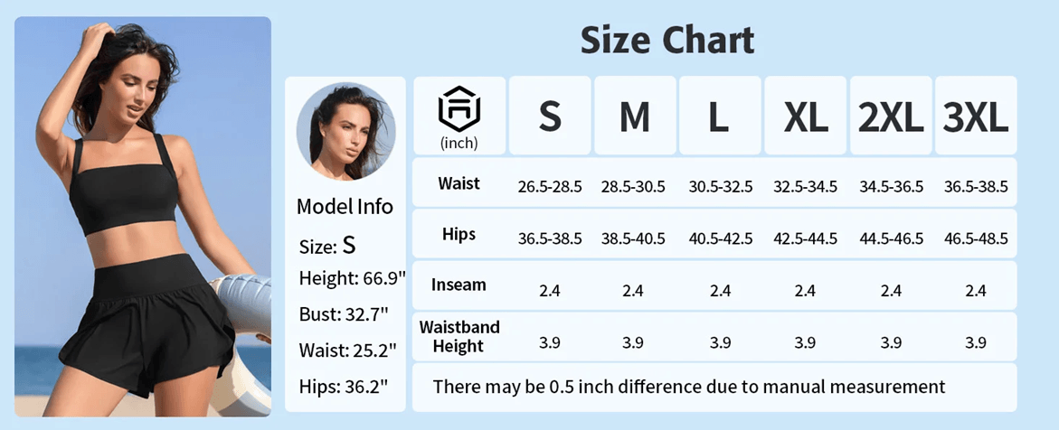 WaveFlex High Waist Swim And Fitness Shorts 10