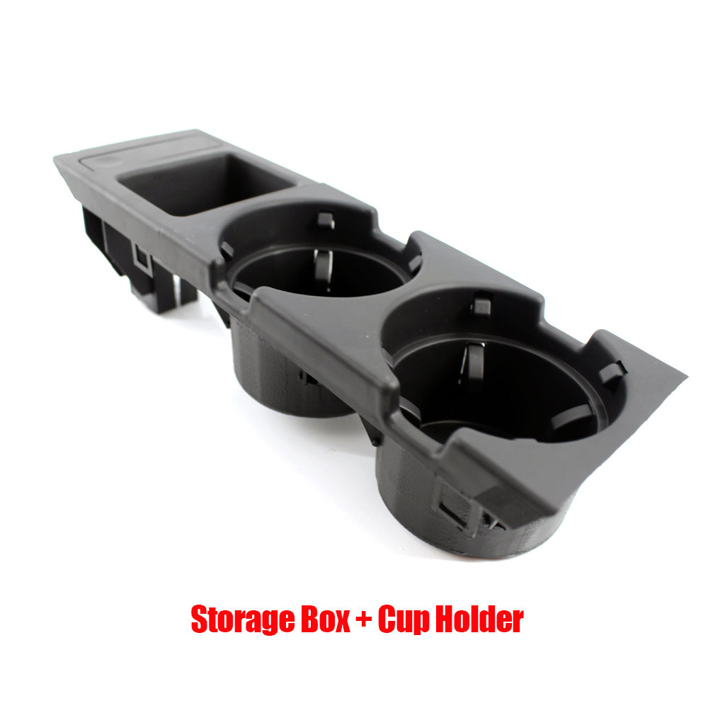 New Double Hole Car Styling Front Center Console Storage Box Coin, Cup Holder for BMW E46 Series (1999-2006)
