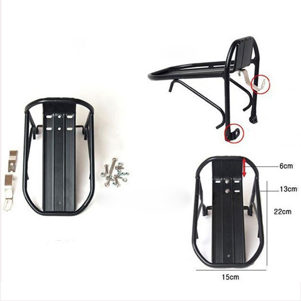 Lightweight Aluminum Alloy MTBRoad Bike Front Rack Carrier Panniers Bag Luggage Shelf Bracket For C 5