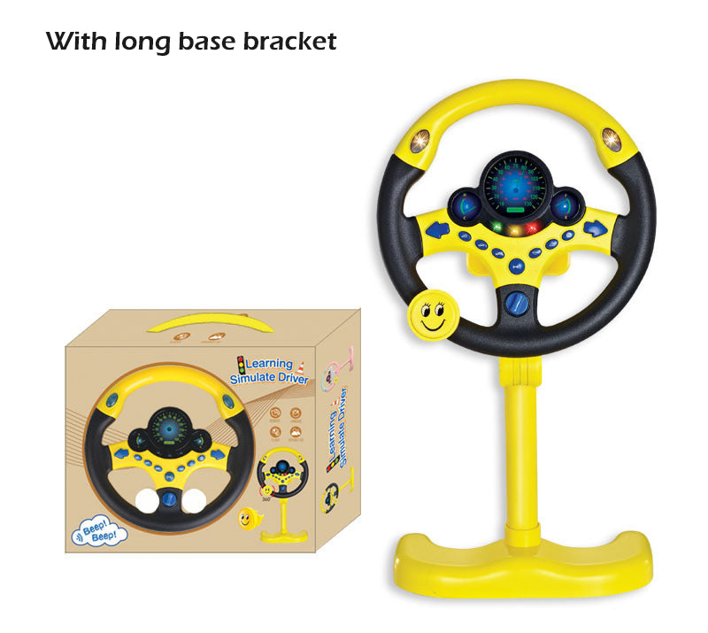 Kids Steering Wheel Toy With Light Sound Electric Simulation Toy For Infants Early Learning Stroll 4
