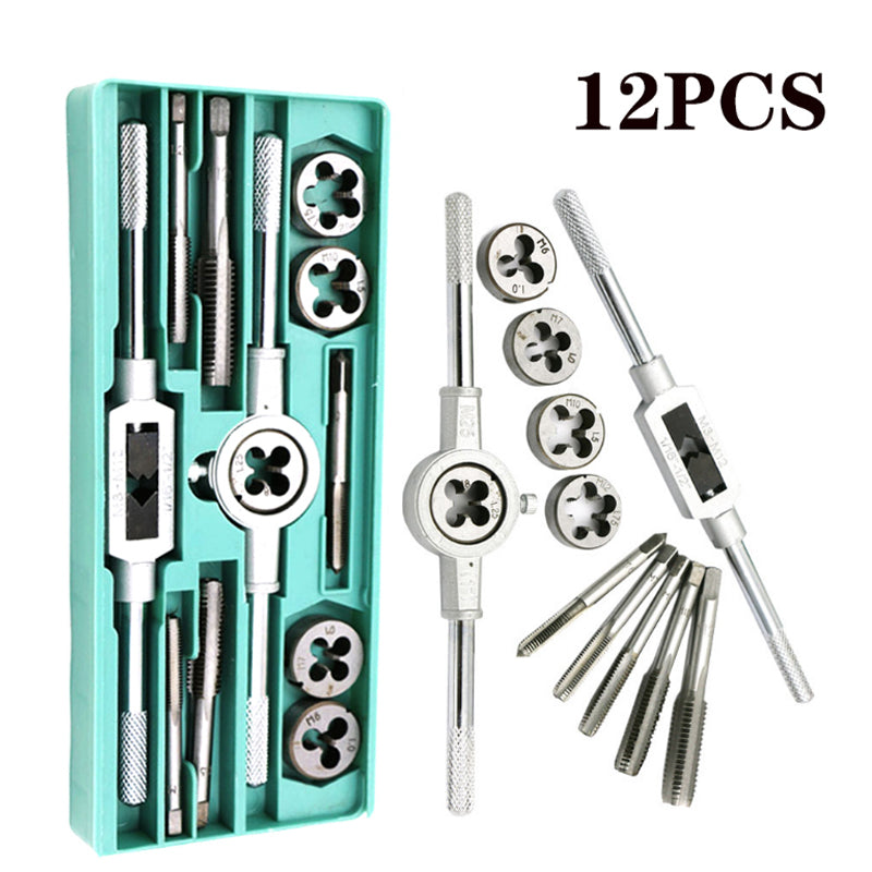 Professional Metric Hand Tap And Die Set Screw Thread Plugs Straight Taper Reamer Tools For Accura 8