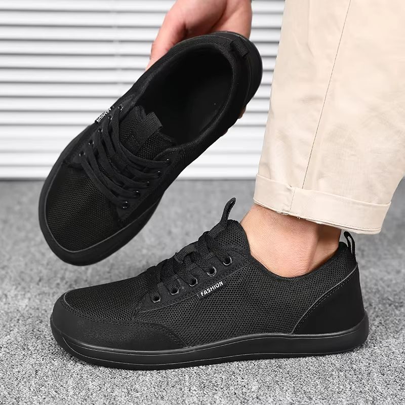 StrideFlex Mens Wide Toe Barefoot Sneakers Breathable Lightweight Trendy 9