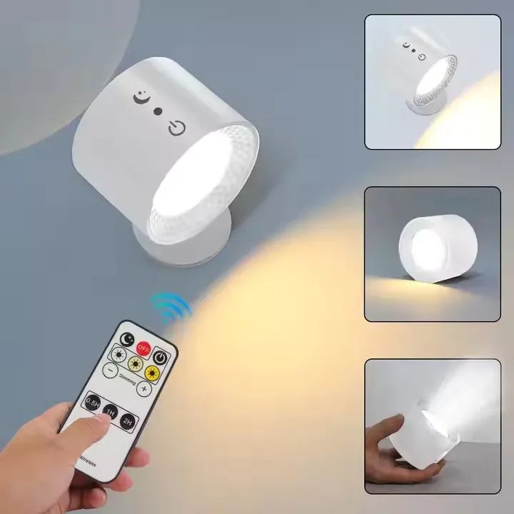 Luxurious 360 Rotating Dual Head LED Wall Light Indoor Bedroom Bedside Reading Light With Decorativ 9
