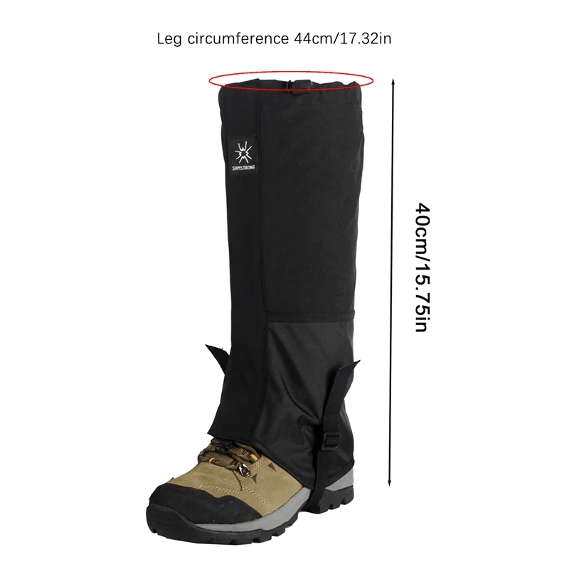 Durable Waterproof Leg Gaiters For Boots Ski Climbing Hiking Snow Protection For Outdoor Enthusias 6