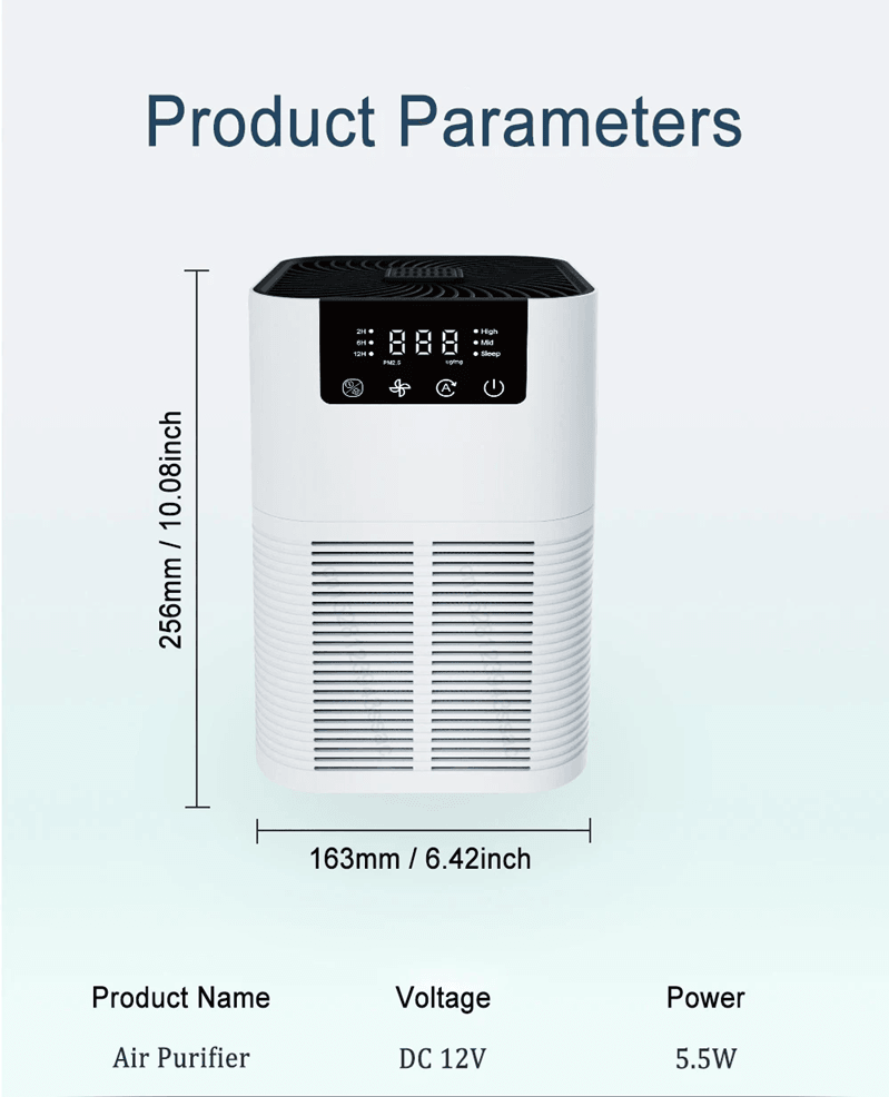 PureBreathe HEPA Air Purifier With Negative Ion Technology 5