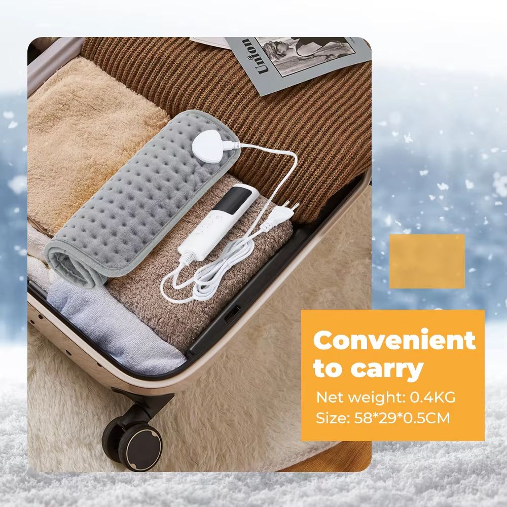 Electric Heating Blanket Pad 5829cm Portable Heated Mat For Bed Sofa Home Winter Warmth 5