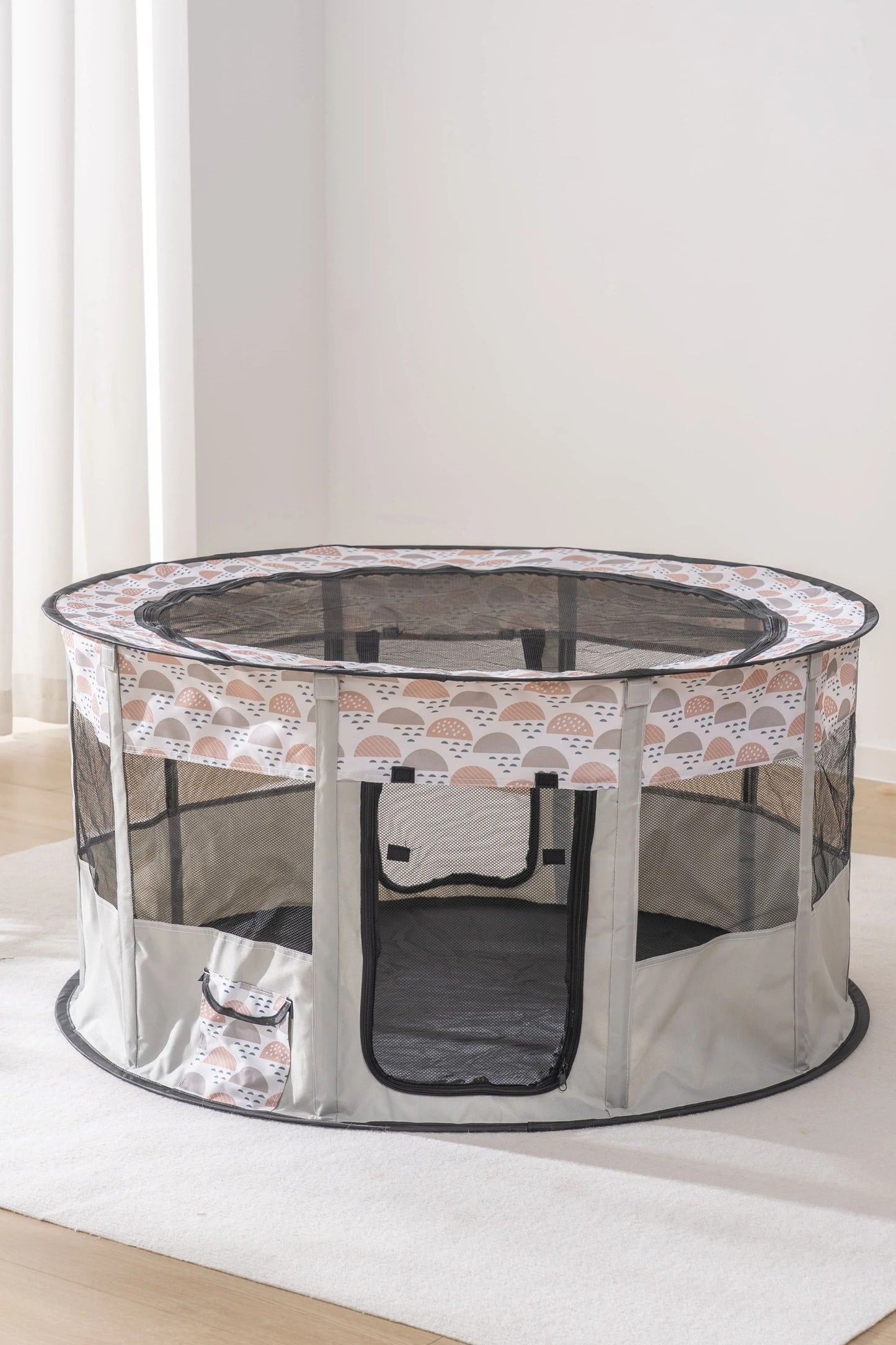 Foldable Mesh Pet Playpen Indoor Outdoor Cat And Dog Tent 10