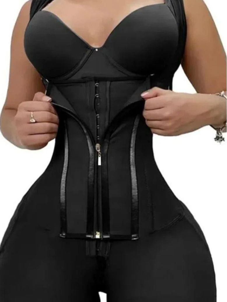 Women Lace Trimmed Shapewear Bodysuit With Tummy Control And Adjustable Straps 6
