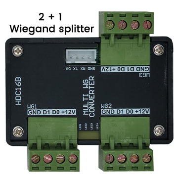 Universal Wiegand 26/34 to USB Converter, WG to RS232 & TCP/Ethernet Adapter for Access Control
