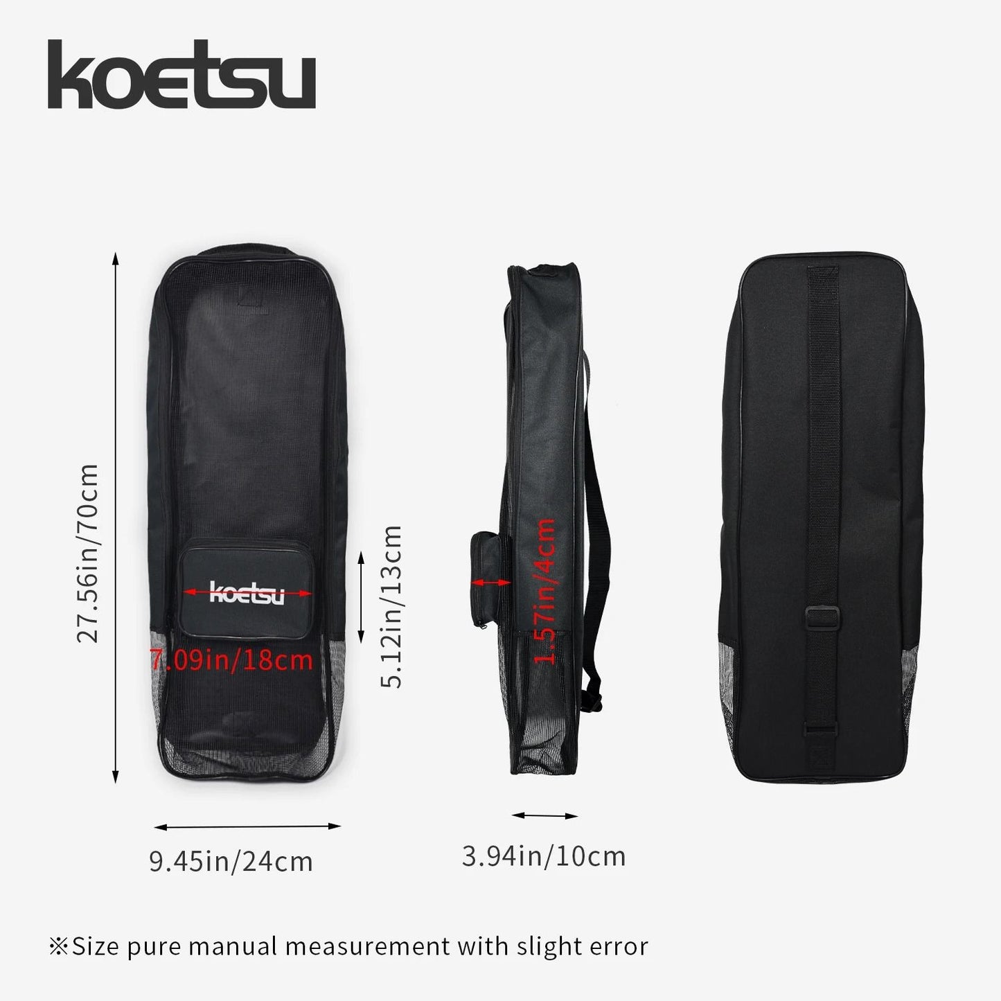 KOETSU Portable Snorkeling Equipment Bag For Travel And Outdoor Adventures 6